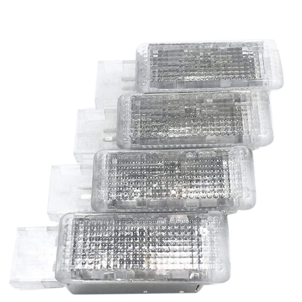 Vrttlkkfe 4 Stück Auto Innenraum Halogen Fußbrunnen Licht Handschuhfach Kofferraum Lampe für B6 Golf 6 MK6 MK7 7L0947415 3TD Vrttlkkfe 4 Stück Auto Innenraum Halogen Fußbrunnen Licht Handschuhfach Kofferraum Lampe für B6 Golf 6 MK6 MK7 7L0947415 3TD von Vrttlkkfe