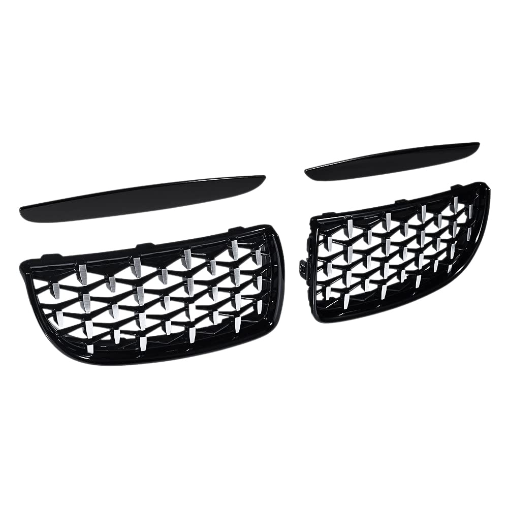 Vrttlkkfe Kühlergrill Meteor, glänzend, Schwarz und Chrom, für 3er-Serie E90 E91 325I 328I 335I 2005–2008 Vrttlkkfe Kühlergrill Meteor, glänzend, Schwarz und Chrom, für 3er-Serie E90 E91 325I 328I 335I 2005–2008 von Vrttlkkfe