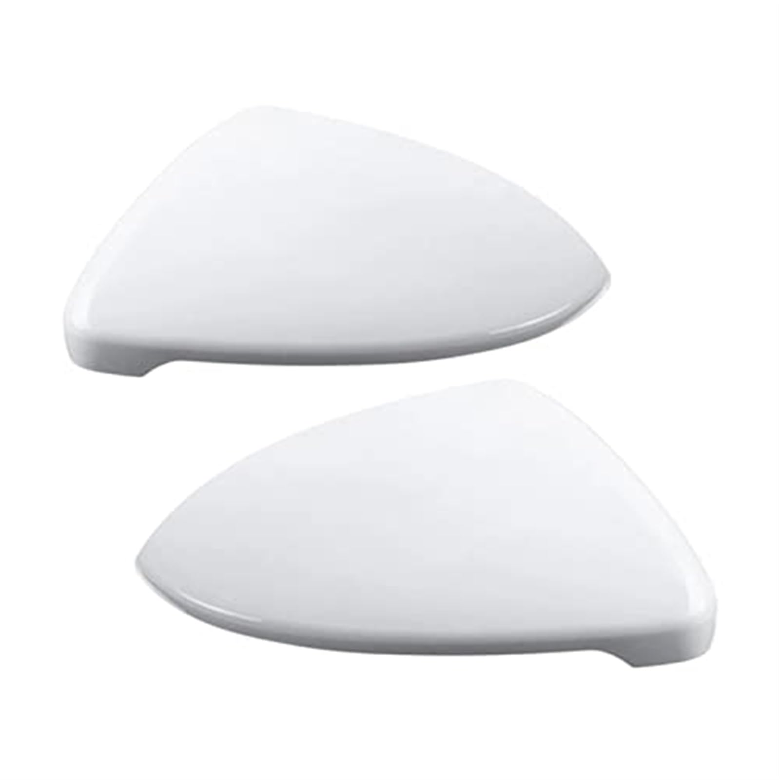 Vuzmode 1 Paar Auto-Seitenspiegelabdeckung for Golf, 7 MK7 MK7.5, for Touran, L Rückspiegelgehäusekappen Autoteile Zubehörverkleidung Auto-Außenspiegelabdeckung(Black White-Pair) von Vuzmode