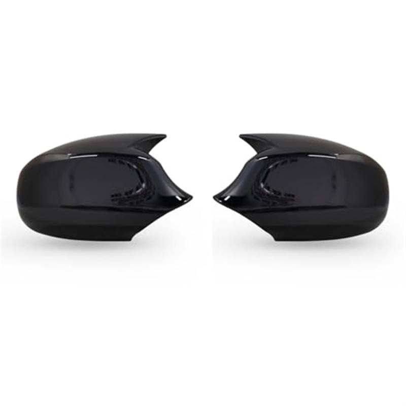 Vuzmode 1 Paar Seitenspiegelverkleidung for die Rückansicht, for, E87 E81 E82 E90 E91 E92 E93 120i 128i 118d 120d 130i Auto-Rückspiegelkappen Auto-Außenspiegelabdeckung(ABS Black) von Vuzmode