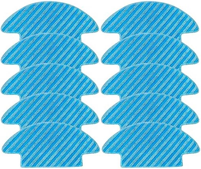 Vuzmode 10-teiliges Mopptuch for Lefant M210 M210S M210B M213 M201 T700 M571 M210S OKP K3 Roboterstaubsauger Ersatz-Mopp-Pads von Vuzmode