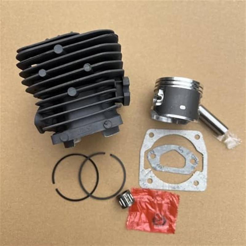 Vuzmode 1Set Graphit Material Zylinder Kolben Ring Pin Snap Ring Dichtung Kit 45mm, for Chinesische Kettensäge 52 5200 52cc, for Zenoah, G5200 Teile Nadellagersatz für Gartenmaschinen von Vuzmode