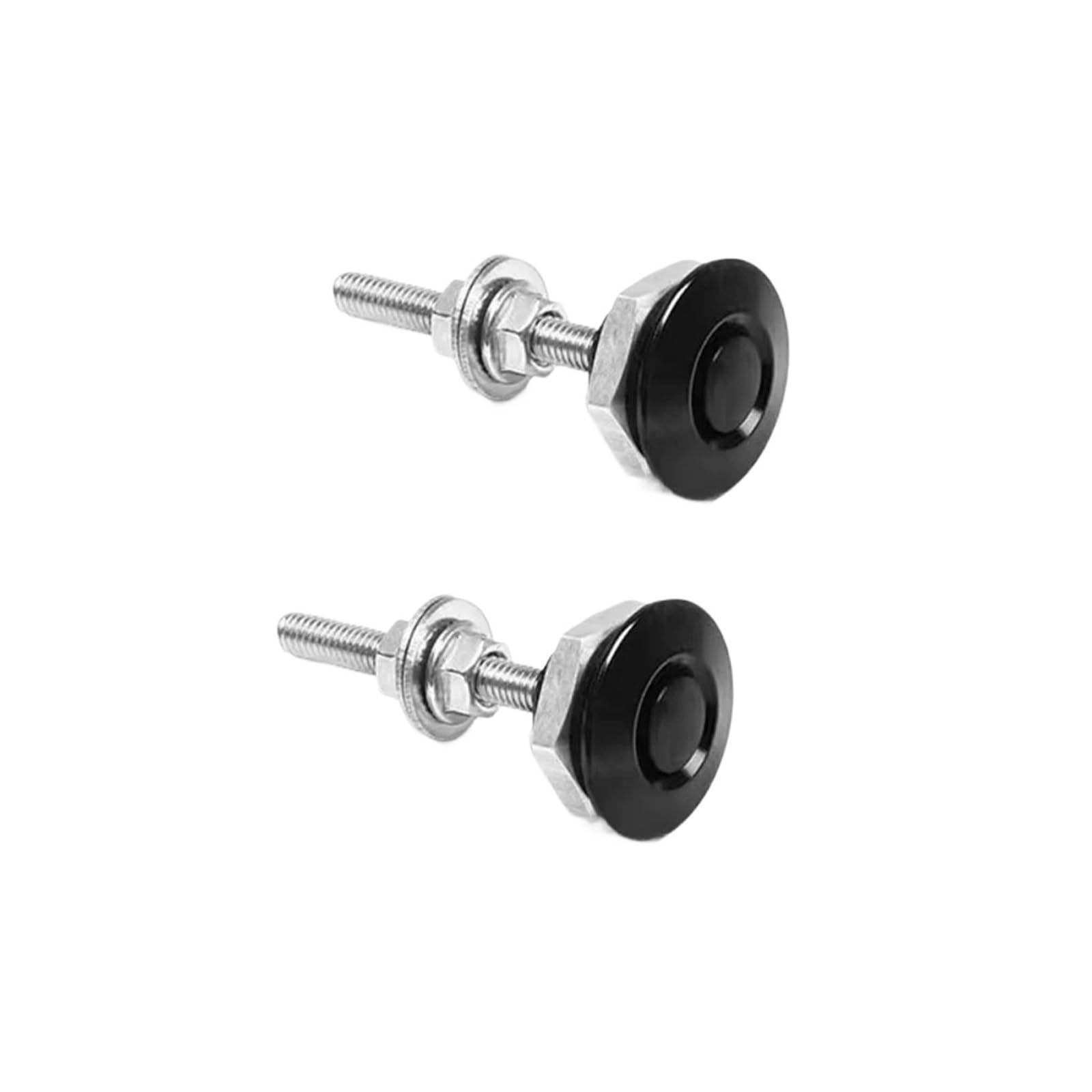 Vuzmode 2 stücke/4 stücke 30mm Modifizierte Auto Latch Push Button Billet Quick Release Befestigungen Front Stoßstange Haube Pin Motor Motorhaube Schloss Latch Clip Automotor-Kabelbaum(2pcs Black) von Vuzmode