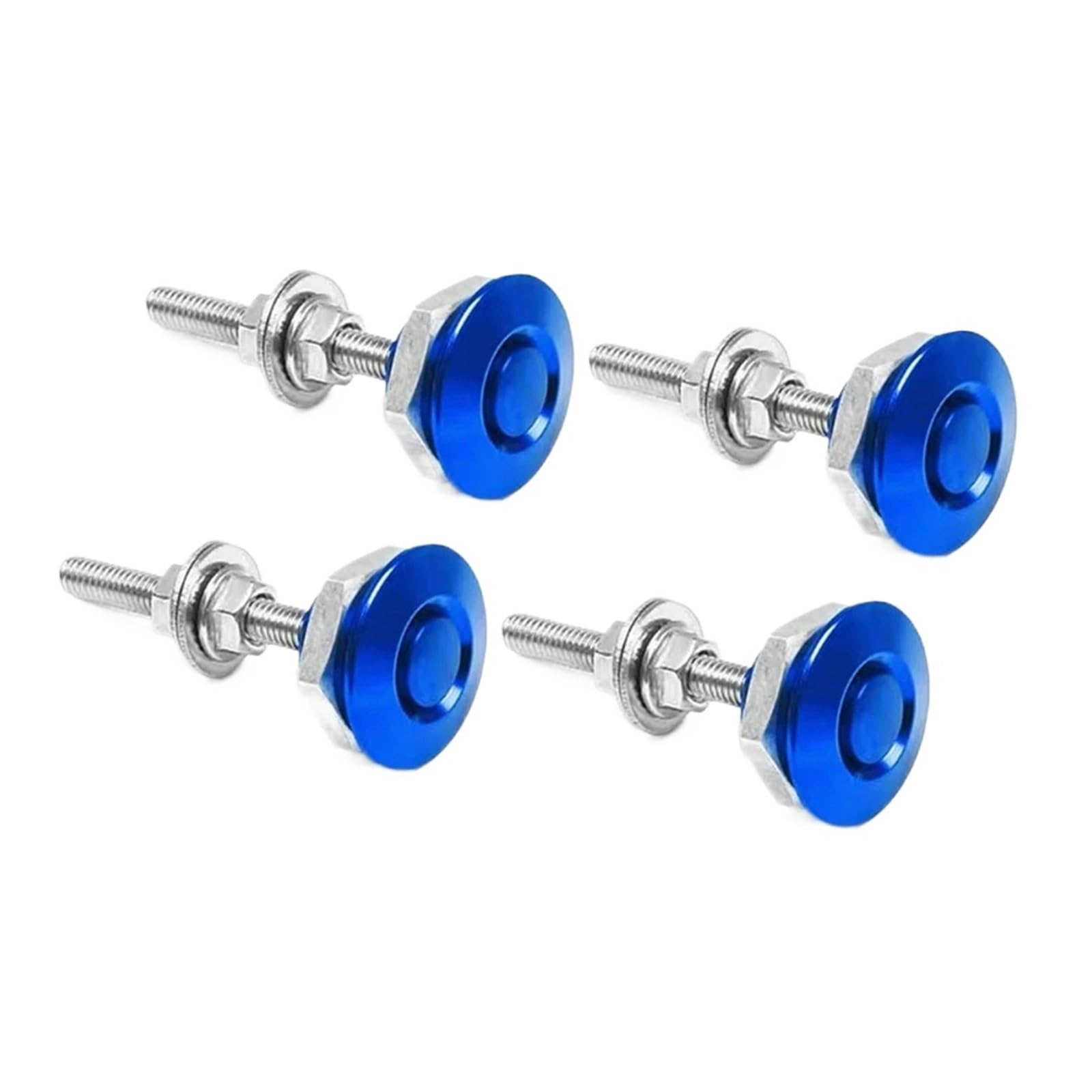 Vuzmode 2 stücke/4 stücke 30mm Modifizierte Auto Latch Push Button Billet Quick Release Befestigungen Front Stoßstange Haube Pin Motor Motorhaube Schloss Latch Clip Automotor-Kabelbaum(4pcs Blue) von Vuzmode