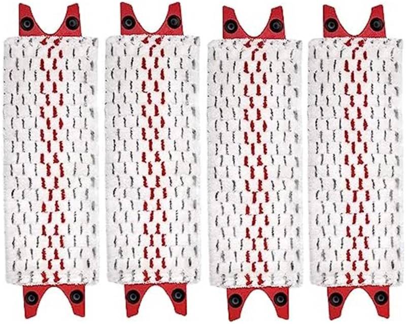 Vuzmode 4 Pcs Microfibre Replacement Floor Mop Pads, for VILEDA EASYTWIST Vacuum Cleaner Floor Cover Cloth Wipes Ersatz-Mopp-Pads von Vuzmode