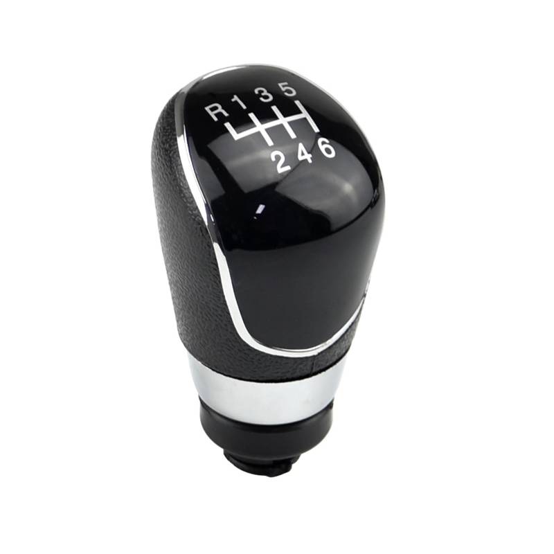 Vuzmode 5/6 Geschwindigkeit Schaltknauf Hebel Handball, for Ford, for Focus, 2 MK2 FL C-MAX 2006-2011 MK3 MK4 MK7 Galaxy Gaiter Boot Leder Abdeckung Schaltknauf(6 Speed-Black-B) von Vuzmode