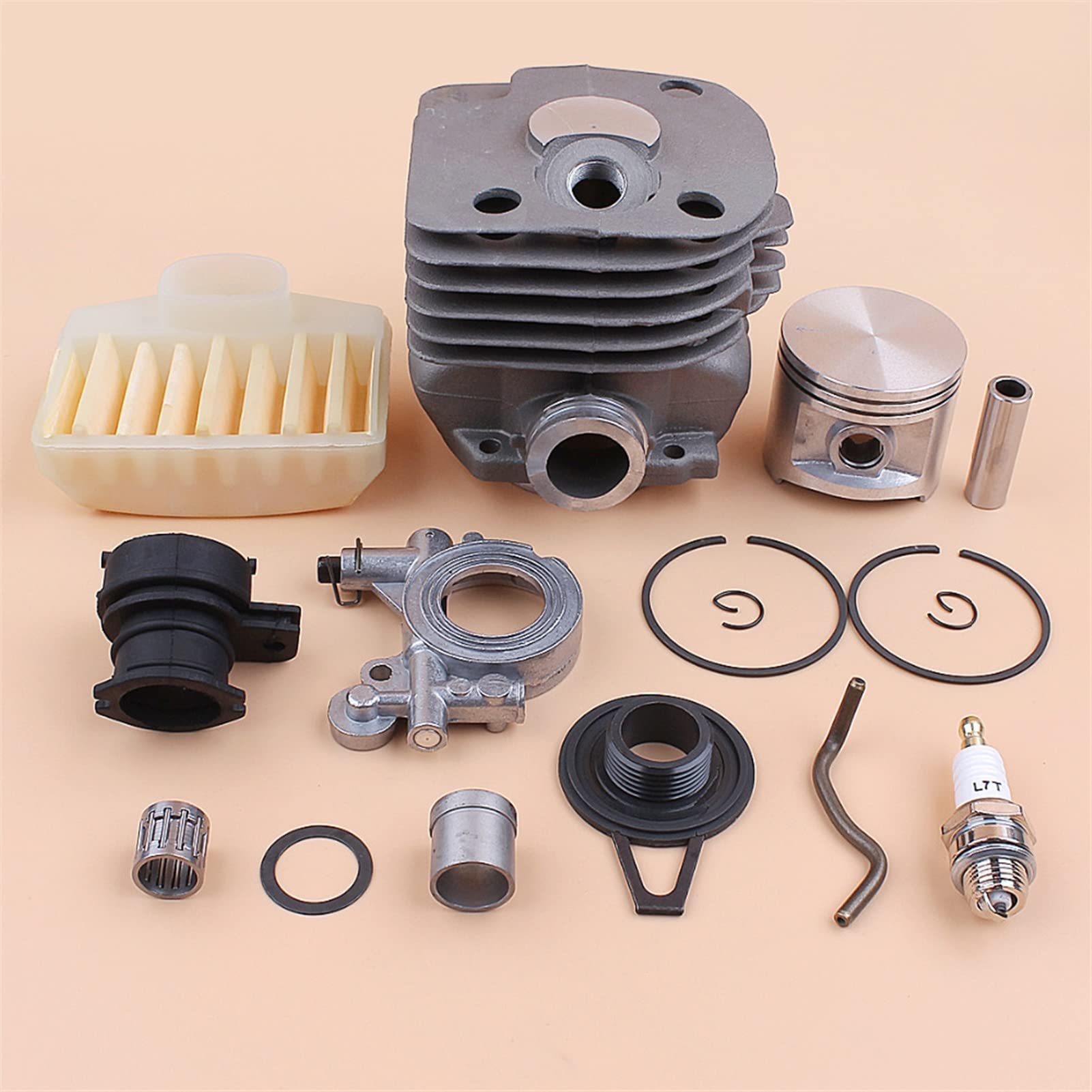 Vuzmode 50 mm Zylinderkolben Ölpumpe Schneckengetriebe Luftfiltersatz, for Husqvarna 362 365 372 371 for Jonsered 2065 2071 2165 2171 Kettensägenmotor Kettensägen-Zylinderkolben Vuzmode 50 mm Zylinderkolben Ölpumpe Schneckengetriebe Luftfiltersatz, for Husqvarna 362 365 372 371 for Jonsered 2065 2071 2165 2171 Kettensägenmotor Kettensägen-Zylinderkolben von Vuzmode