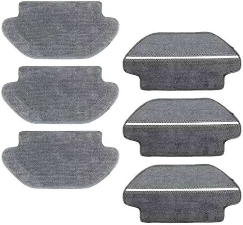 Vuzmode 6 Stück Nass- und Trockenwischtuch-Pads for Xiaomi, Mijia Mi Robot Mop Pro, for Viomi, V2 P V-RVCLM21B, MVVC01-JG, STYJ02YM STYTJ02YM Teile Ersatz-Mopp-Pads von Vuzmode