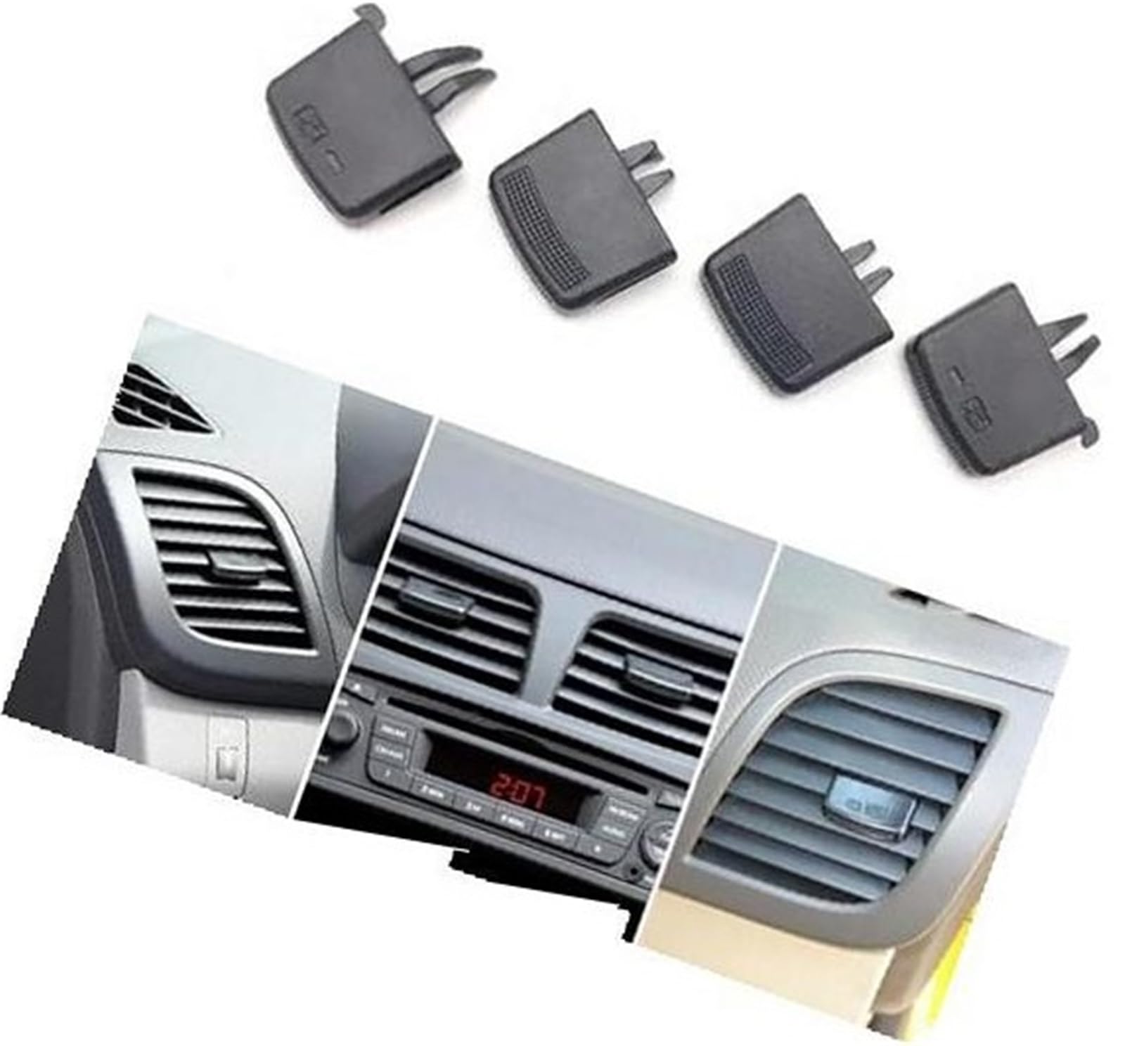 Vuzmode Armaturenbrett-Entlüftungs-Reparatursatz, Auslasslaschen-Clip, Entlüftungsgitter, Auto-Clip, for Hyundai, for Verna for Solaris 2010–2016 Ersatz für den Lüftungsclip im Auto(Black Set of 4) Vuzmode Armaturenbrett-Entlüftungs-Reparatursatz, Auslasslaschen-Clip, Entlüftungsgitter, Auto-Clip, for Hyundai, for Verna for Solaris 2010–2016 Ersatz für den Lüftungsclip im Auto(Black Set of 4) von Vuzmode