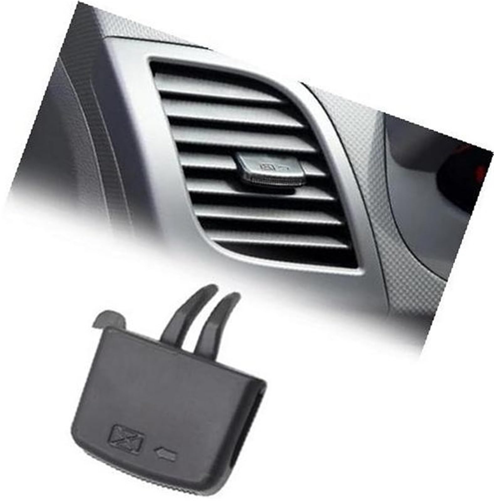 Vuzmode Auto A/C Air Vent Grille Tab Clip Automobil, for Hyundai, for Verna for Solaris 2010 2011 2012 2013 2014 2015 2016 Ersatz für den Lüftungsclip im Auto(Black 1Pcs A) von Vuzmode