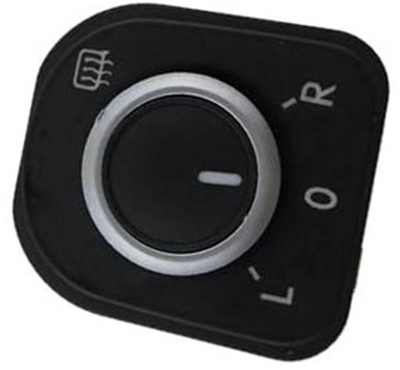Vuzmode Auto-Rückspiegelschalter, for Golf, 5 6 Mk5 Mk6, for Jetta, for Passat, B6 Rabbit 5ND959565B Rückspiegel-Knopfschalter Autozubehör Auto-Seitenspiegelschalter von Vuzmode