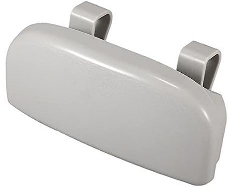 Vuzmode Beige ABS Sonnenbrillenhalter Sonnenblende mit Zwei Clips Brillenbox Sonnenblenden-Zubehörclip fürs Auto(Grey) von Vuzmode