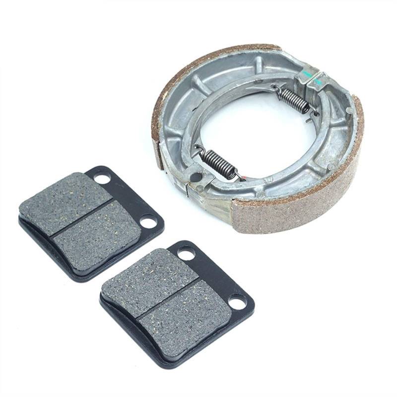 Vuzmode Dirt Bike Bremsbeläge Vorne Hinten Bremsbacken Set Mit Federn, for DR200SE Jebel 200 SP200 SX200R Motorrad-Bremsbeläge(Whole Set) von Vuzmode