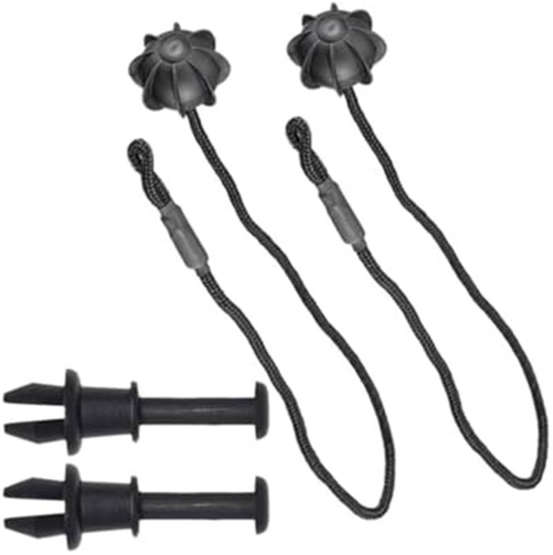 Vuzmode Heckklappen-Ablageschnur, for A3 2003-2020, for Q5 2009-2017 Heckklappen-Ablageschnurhalter Nietenclips Teil Heckklappenabdeckungsgurt 1K6863447A Auto-Haken für die Gepäckablage von Vuzmode