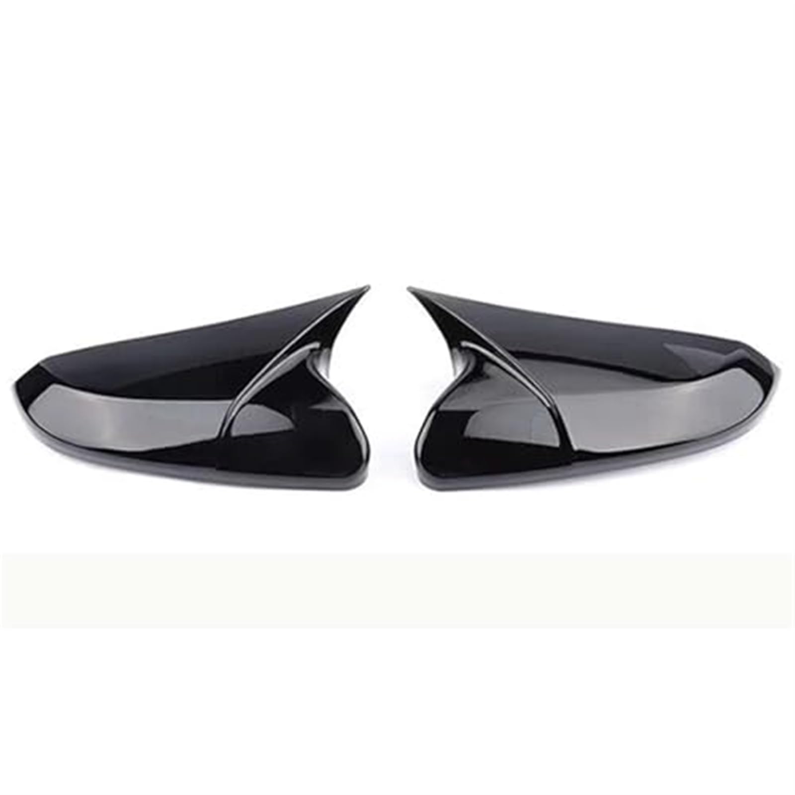 Vuzmode Hornform ABS Carbon Fiber Style Rückspiegelabdeckung Rückspiegelkappen, for Civic, 10. 2016 2017 2018 2019 2020 Außenspiegel Ersatzteile Auto-Außenspiegelabdeckung(Bright Black) von Vuzmode