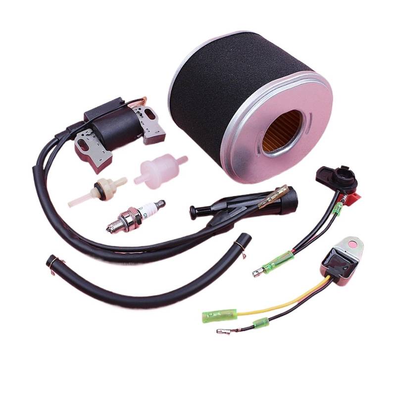 Vuzmode Luftfilter Zündspule Rasenmäher Motorteil EIN-/Aus-/Stopp-Schalter Zündkerzensatz GX340 GX390 11 PS 13 PS GX 340 390 Zündspule von Vuzmode