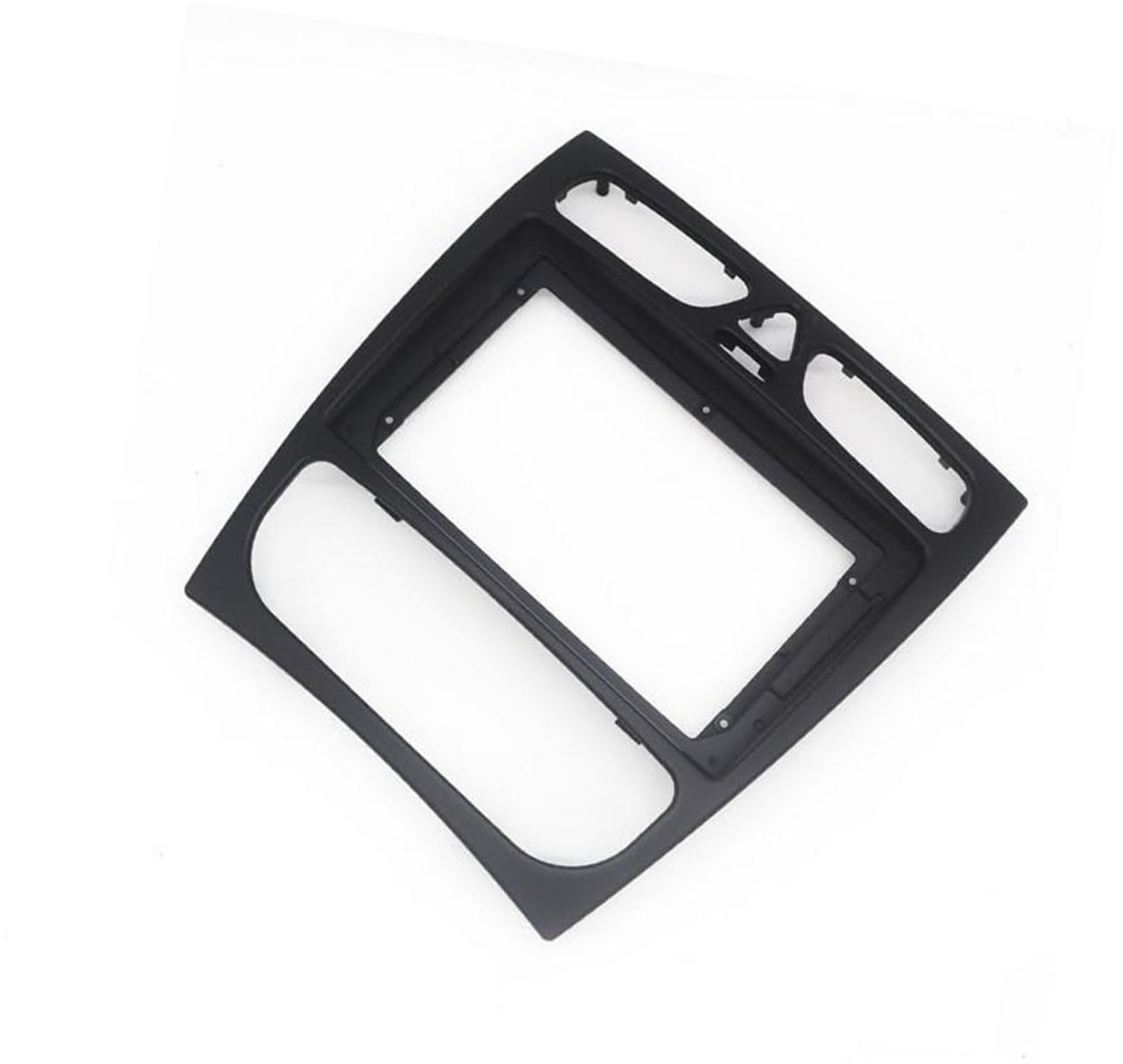 Vuzmode Radio-Stereo-Panel, Autoradio-Blende, for C-Klasse W203 CLK-Klasse W209 G-Klasse W463 Vito Viano W639, Armaturenbrett-Rahmen-Kit, Montageverkleidung Autoradio-Armaturenbrett(Black 9 inch) von Vuzmode