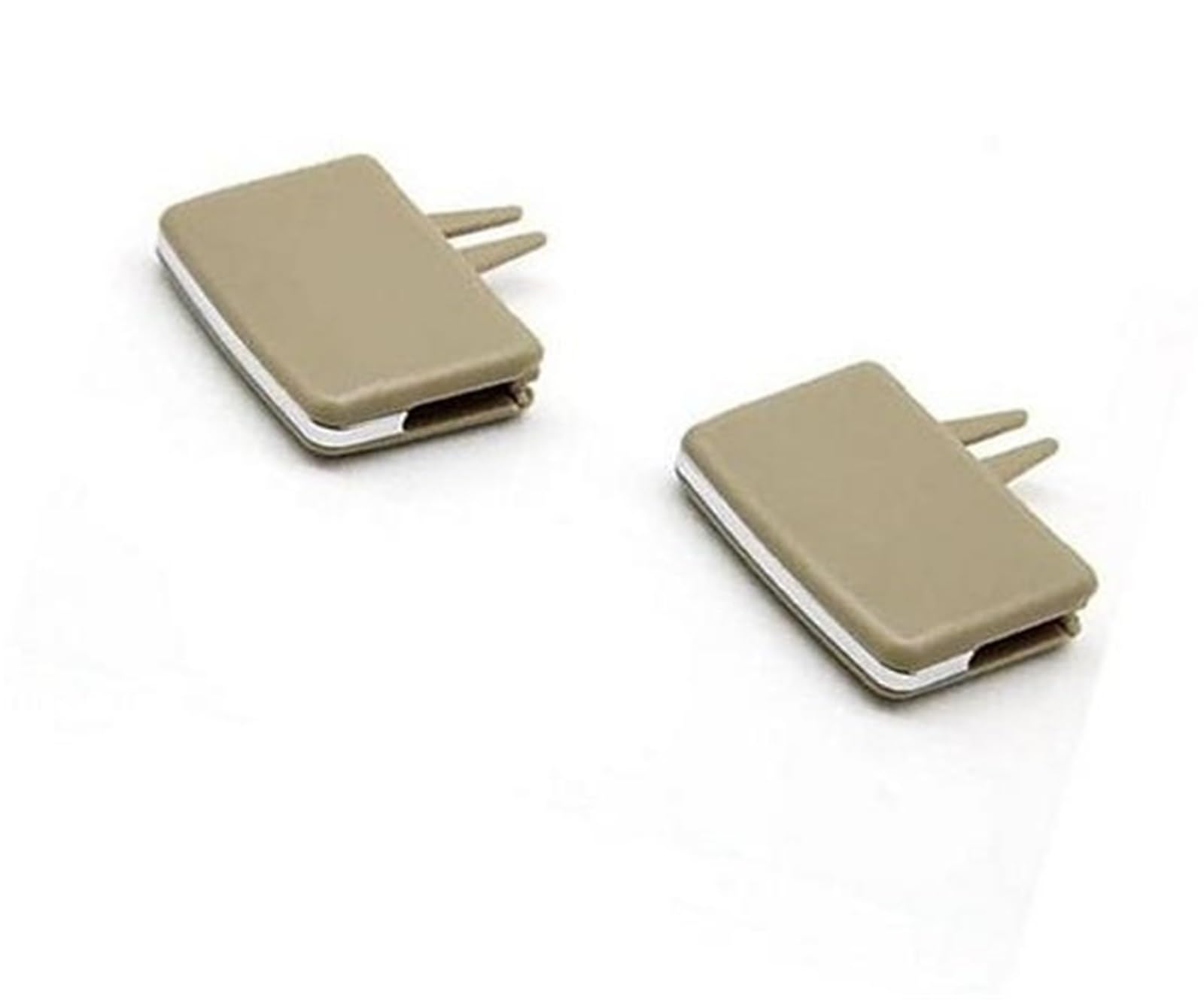 Vuzmode Reparatursatz for hintere A/C-Entlüftungsgitter, Clip-Schieber, for Mercedes-Benz, W204 C, X204 GLK, W212, W207, E-Klasse 2007–2011 Ersatz für den Lüftungsclip im Auto(Rear Beige 2pcs) von Vuzmode
