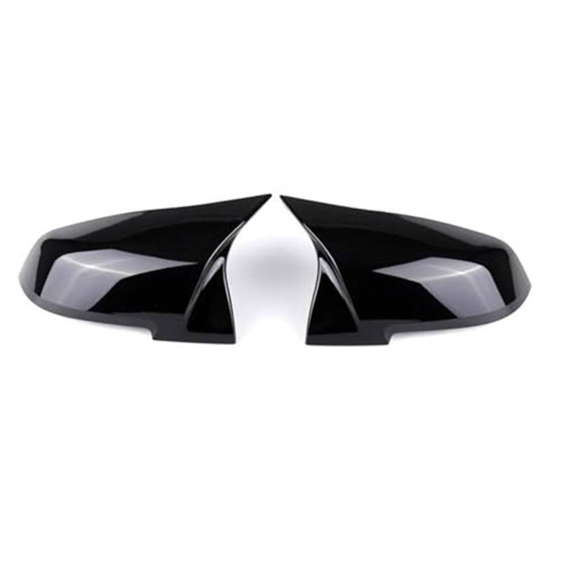 Vuzmode Rückspiegelabdeckung, for, 1 2 3 4 XM Serie F20 F21 F22 F23 F30 F32 F36 X1 E84 F87 M2 Carbon Style Autozubehör Außenspiegel Ersatzteile Auto-Außenspiegelabdeckung(Glossy Black) von Vuzmode