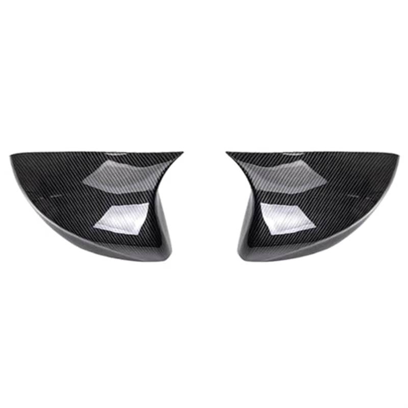 Vuzmode Rückspiegelabdeckung, for MG, 5, for MG, 5 2021 Autoseite Rückspiegelabdeckung Verkleidung Dekoratives Zubehör Außenspiegel Ersatzteile Auto-Außenspiegelabdeckung(Black Carbon Fiber Pattern) von Vuzmode