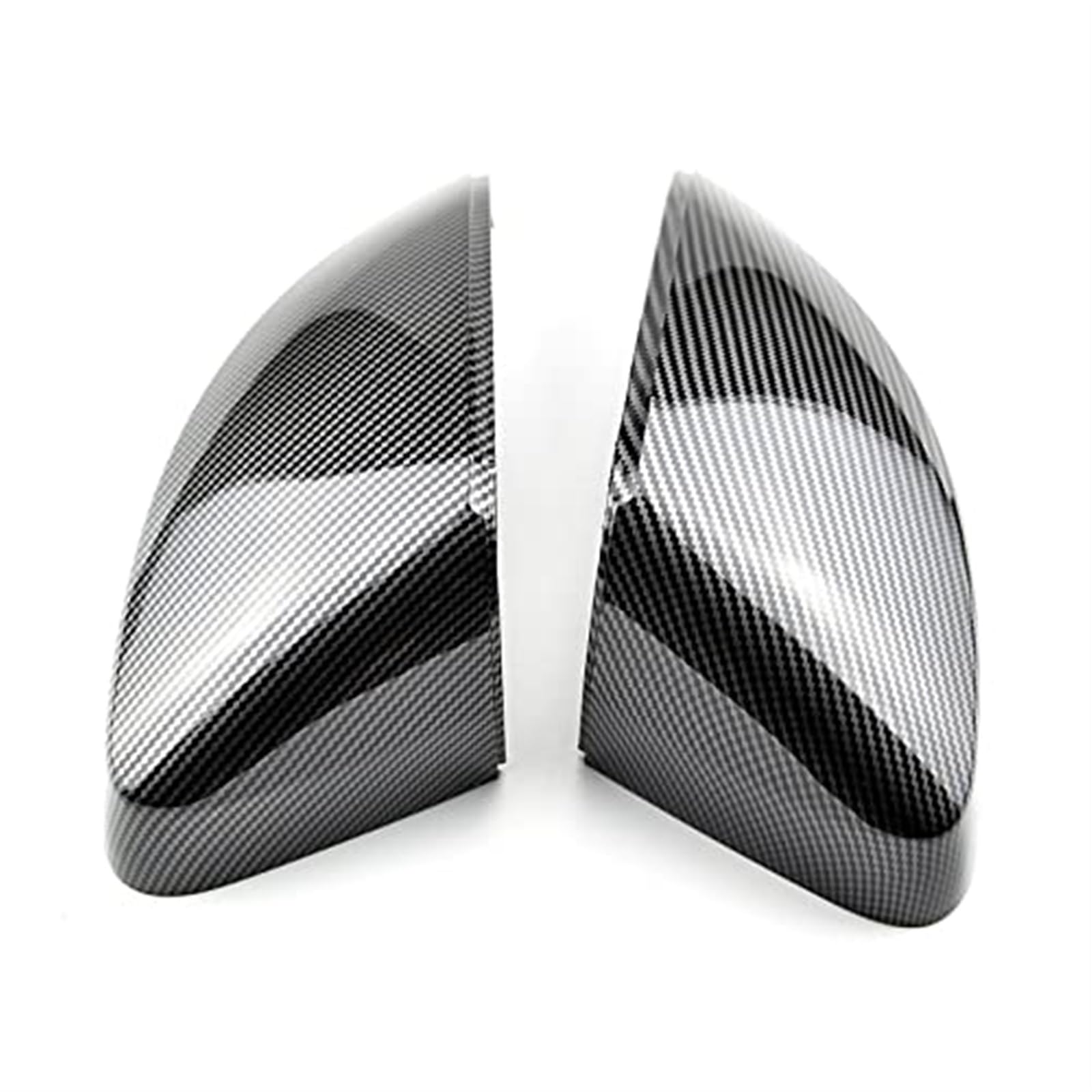 Vuzmode Rückspiegelgehäuseabdeckung, for, A3 S3 8V RS3 2013 2014 2015 2016 2017 2018 2019, Carbonfasermuster for Schwarze Abdeckung Auto-Außenspiegelabdeckung(Black NO Side Assist-1) von Vuzmode