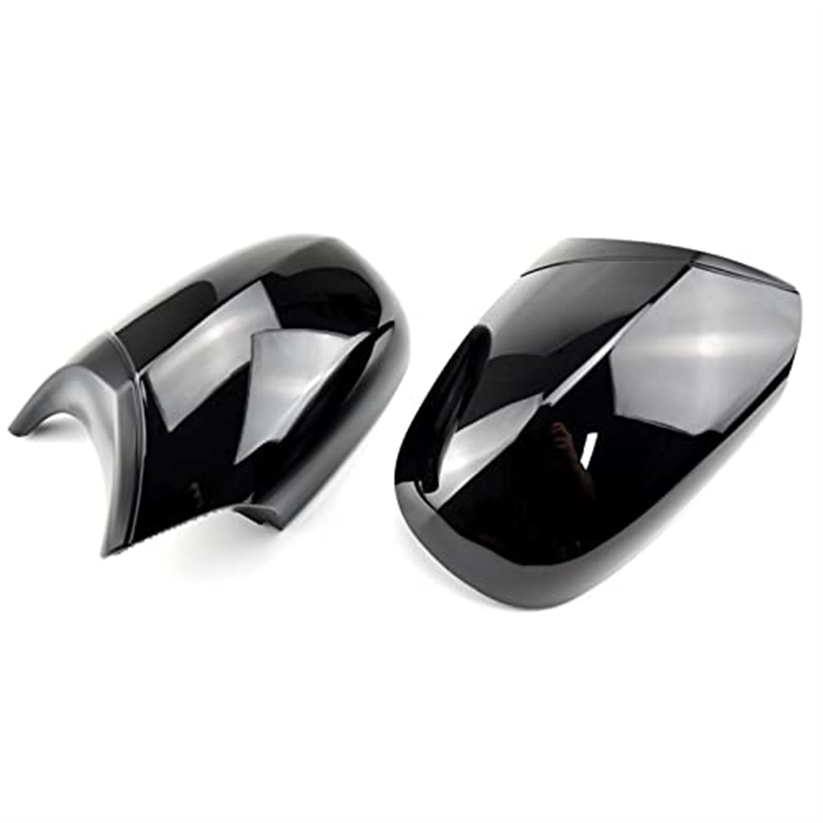 Vuzmode Rückspiegelkappe Seitenspiegelabdeckung, for, Facelift E90 E91 2008-2011 E92 E93 2010-2013 LCI Autozubehör Außenspiegel Ersatzteile Auto-Außenspiegelabdeckung(Bright BLACK-03) von Vuzmode