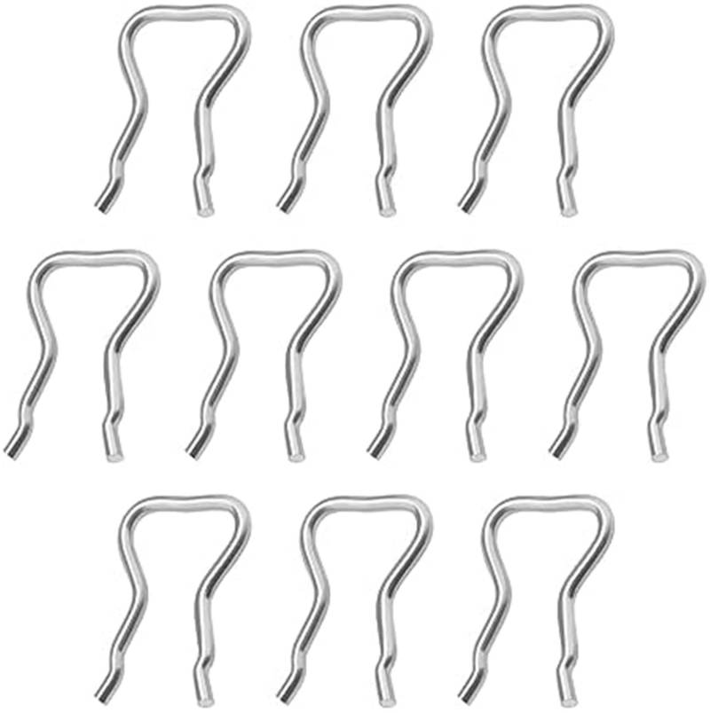 Vuzmode Shop 10 STÜCKE Common-Rail-Injektor-Rücklaufleckrohrclips F00VC22003 F00RJ00322 Ersatz-Kraftstoffeinspritzer-Stahlmetall-Halteclips Motoröl-Rücklaufschlauch von Vuzmode
