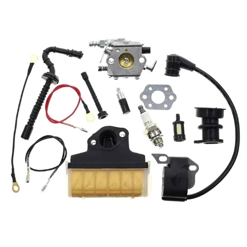 Vuzmode Vergaser Zündspule Luftfilter Dichtung Ersetzt Kettensäge, for STIHL, 021 023 025 MS210 MS230 MS250 1123 160 1650 WT-286 Zündspule von Vuzmode