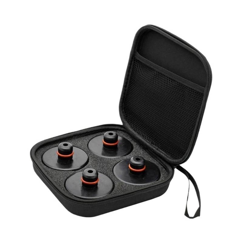 Vuzmode Wagenheber Gummiauflage Adapter Werkzeug Chassis W/Aufbewahrungskoffer Geeignet for Heben Sicheres Anheben Robust, for Tesla, for Modell 3, for Modell SXY Wagenheber-Auflage(4Pcs with Box) von Vuzmode