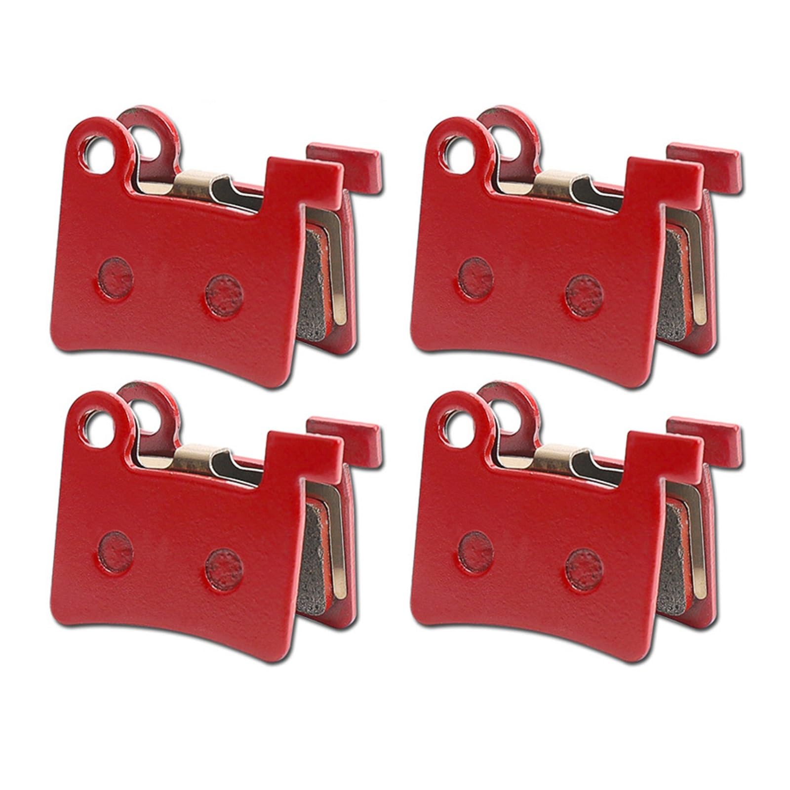Vuzmode for Elida-Lithium-Klappbatterie, 1-4 Paar Elektrofahrrad-Scheibenbremsbeläge Harz-Halbmetall-MTB-Fahrrad-Scheibenbremsbeläge Fahrradbremsbeläge(4 Pairs) von Vuzmode