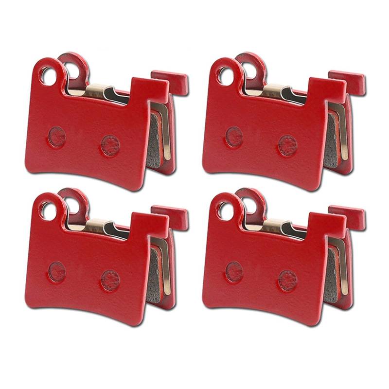 Vuzmode for Elida-Lithium-Klappbatterie, 1-4 Paar Elektrofahrrad-Scheibenbremsbeläge Harz-Halbmetall-MTB-Fahrrad-Scheibenbremsbeläge Fahrradbremsbeläge(4 Pairs) von Vuzmode