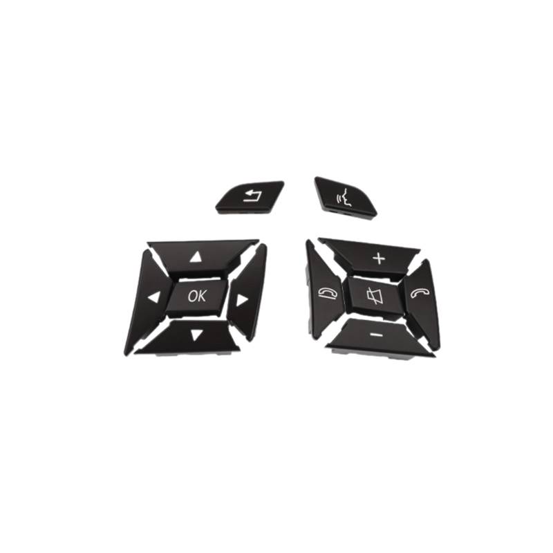 Vuzmode for Mercedes-Benz, C-Klasse GLK-Klasse W204 Wippschalter, Lenkrad-Hexenknopf, E-Klasse W212, Multifunktion, 2185400162 Austausch des Lenkradknopfs(Black Pair) von Vuzmode