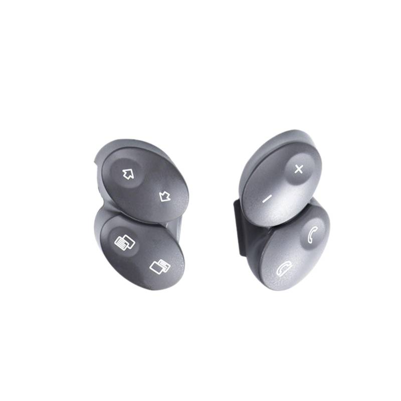 Vuzmode for Mercedes-Benz, E-Klasse W211, Lenkrad mit CLS-Klasse W219, Multifunktionstaste 2308202310 Austausch des Lenkradknopfs(Dark Grey Pair) von Vuzmode