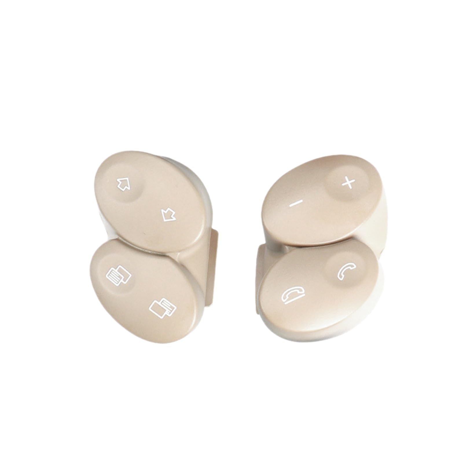 Vuzmode for Mercedes-Benz, E-Klasse W211, Lenkrad mit CLS-Klasse W219, Multifunktionstaste 2308202310 Austausch des Lenkradknopfs(Light beige Pair) von Vuzmode