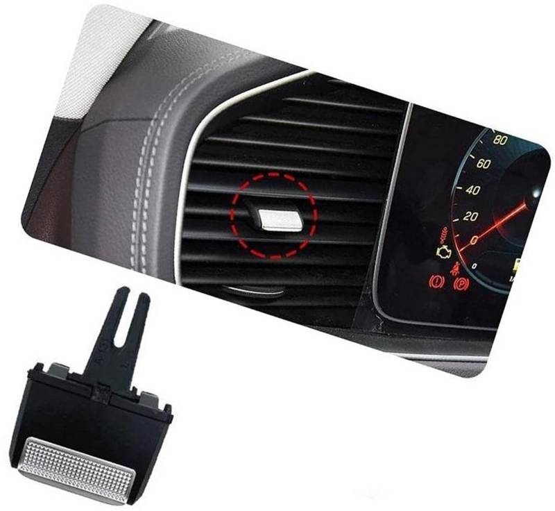 Vuzmode for Mercedes-Benz, for Maybach, W167 GLE GLS Auto Dash Links/Rechts Vorne Hinten AC Air Vent Grille Tab Clip Ersatz für den Lüftungsclip im Auto(Black Front Left) von Vuzmode