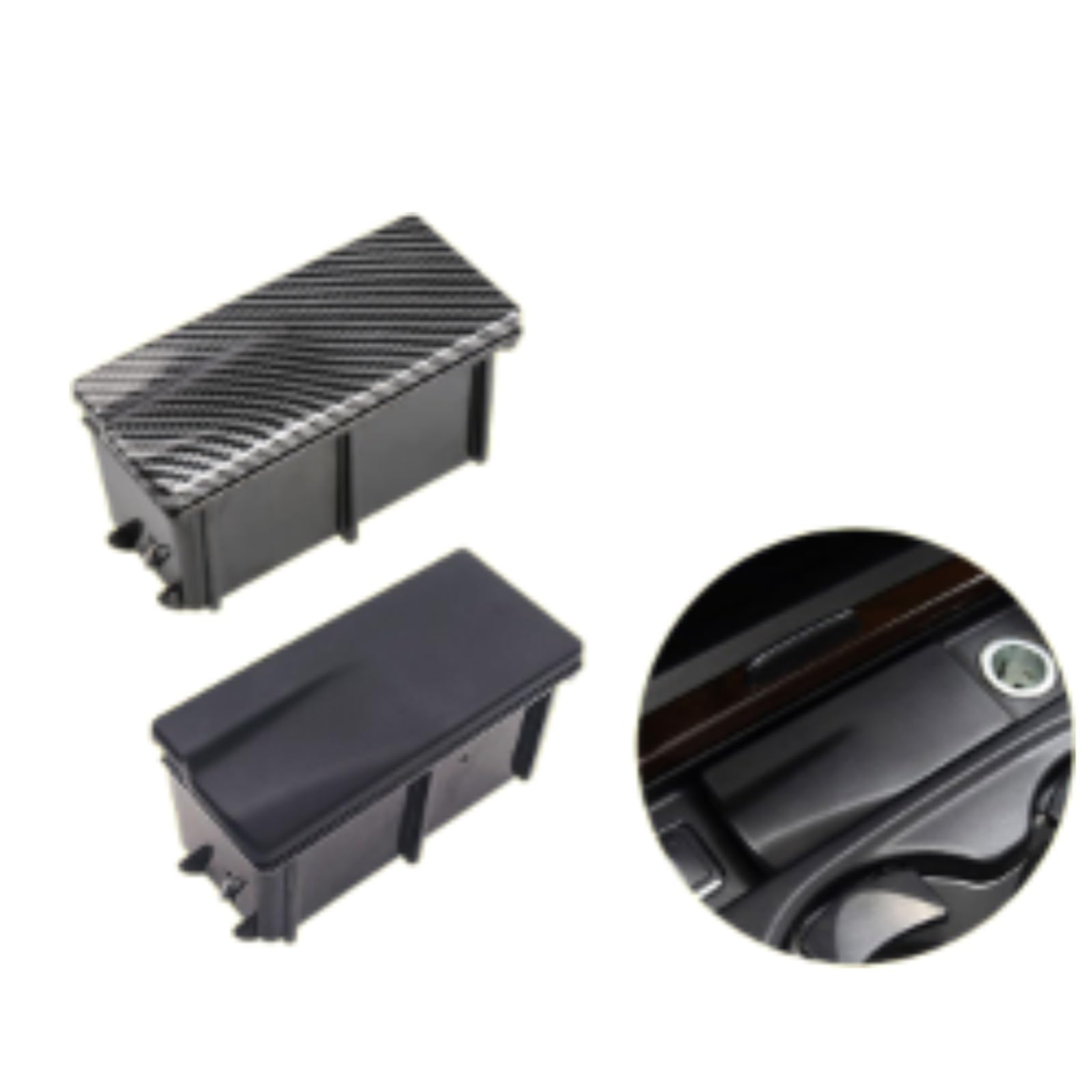 Vuzmode for Mercedes-Benz, for Ml-cla Gl-cla W166, Zentralverriegelung Aschenbecher Gle-cla W292 Box 1668100330 Tragbarer Aschenbecher fürs Auto(Ashtray Black) von Vuzmode