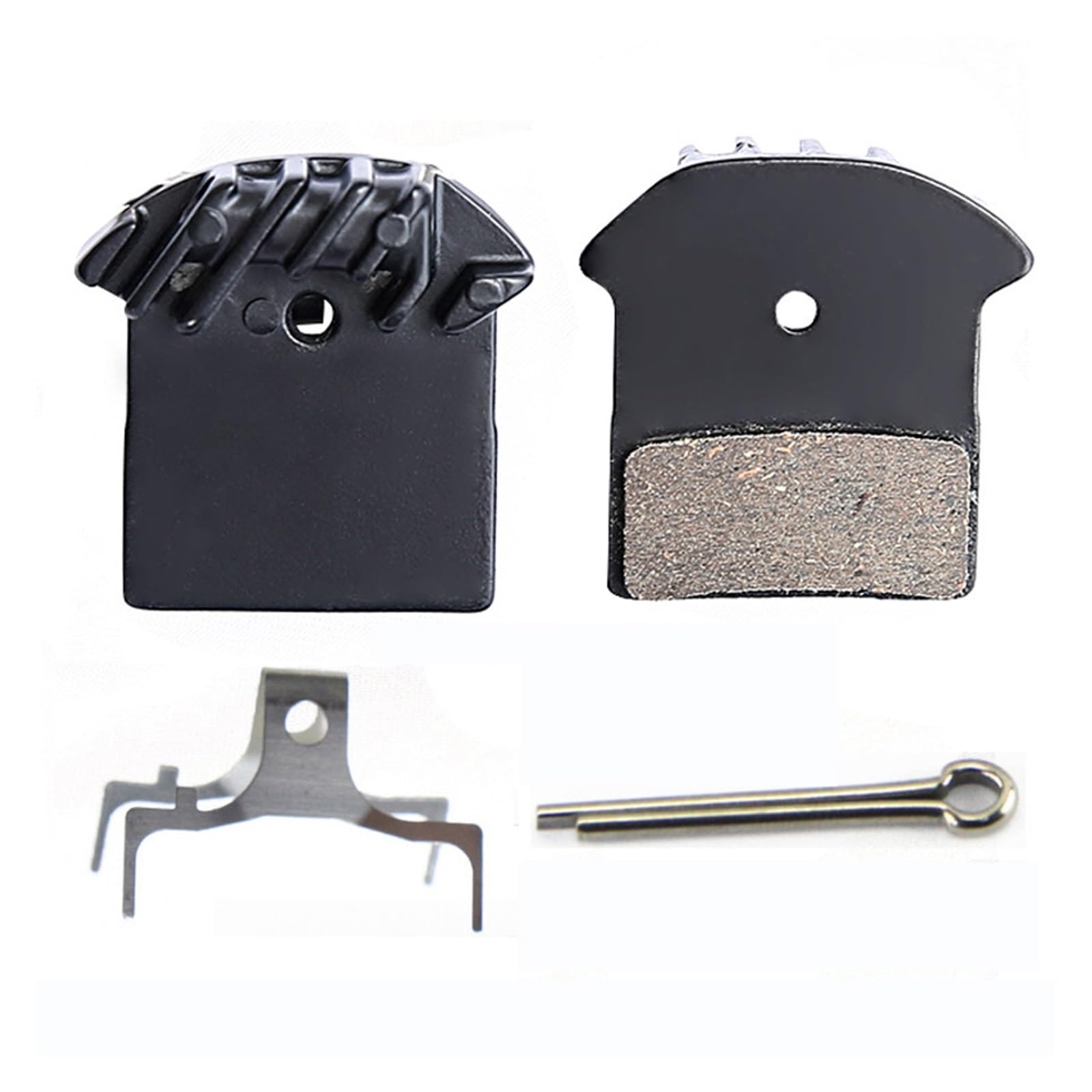 Vuzmode for Shimano, for DEORE XT M785 M675, SLX J02A J03A Kühlrippen Ice Tech Fahrrad-Scheibenbremsbeläge MTB Bike Keramik-Scheibenbremsbeläge Fahrradbremsbeläge(1 Pair) von Vuzmode