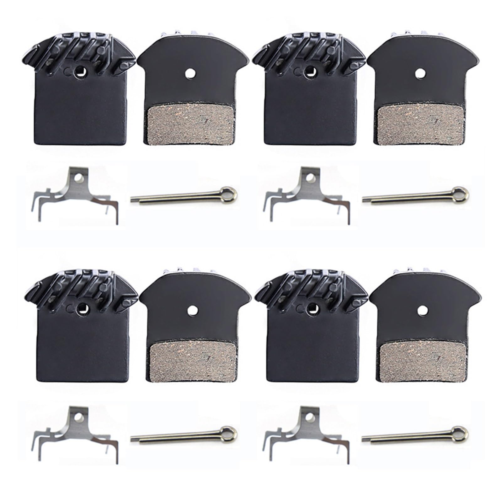 Vuzmode for Shimano, for DEORE XT M785 M675, SLX J02A J03A Kühlrippen Ice Tech Fahrrad-Scheibenbremsbeläge MTB Bike Keramik-Scheibenbremsbeläge Fahrradbremsbeläge(4pairs) von Vuzmode
