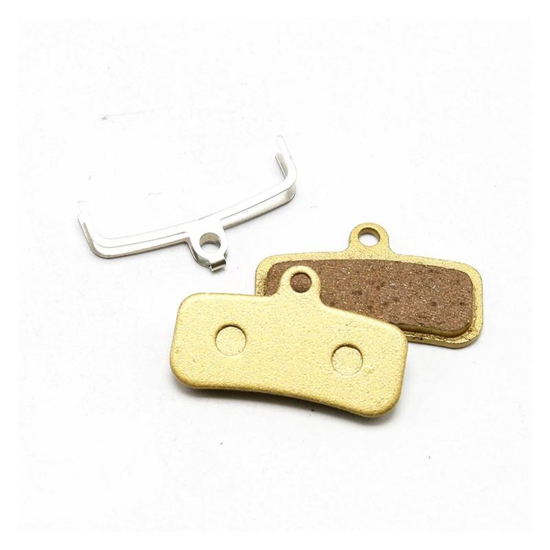 Vuzmode for XTR BR M9000 M9020 M675 Q10ys Harz Keramik Metall Alfine S700 Deore M615 Rs785, 4 Paar MTB Fahrrad-Scheibenbremsbeläge Fahrradbremsbeläge(Gold) von Vuzmode