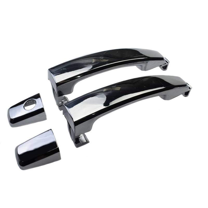 Auto Türgriff Für Chevrolet Aveo Für Captiva Sport Saturn Vue 2.4L 2007-2015 Außentürgriff Chrom Vorne Hinten Links Rechts 96468266 96468306(Front Pair 1 Keyhole) von Vvhabpm