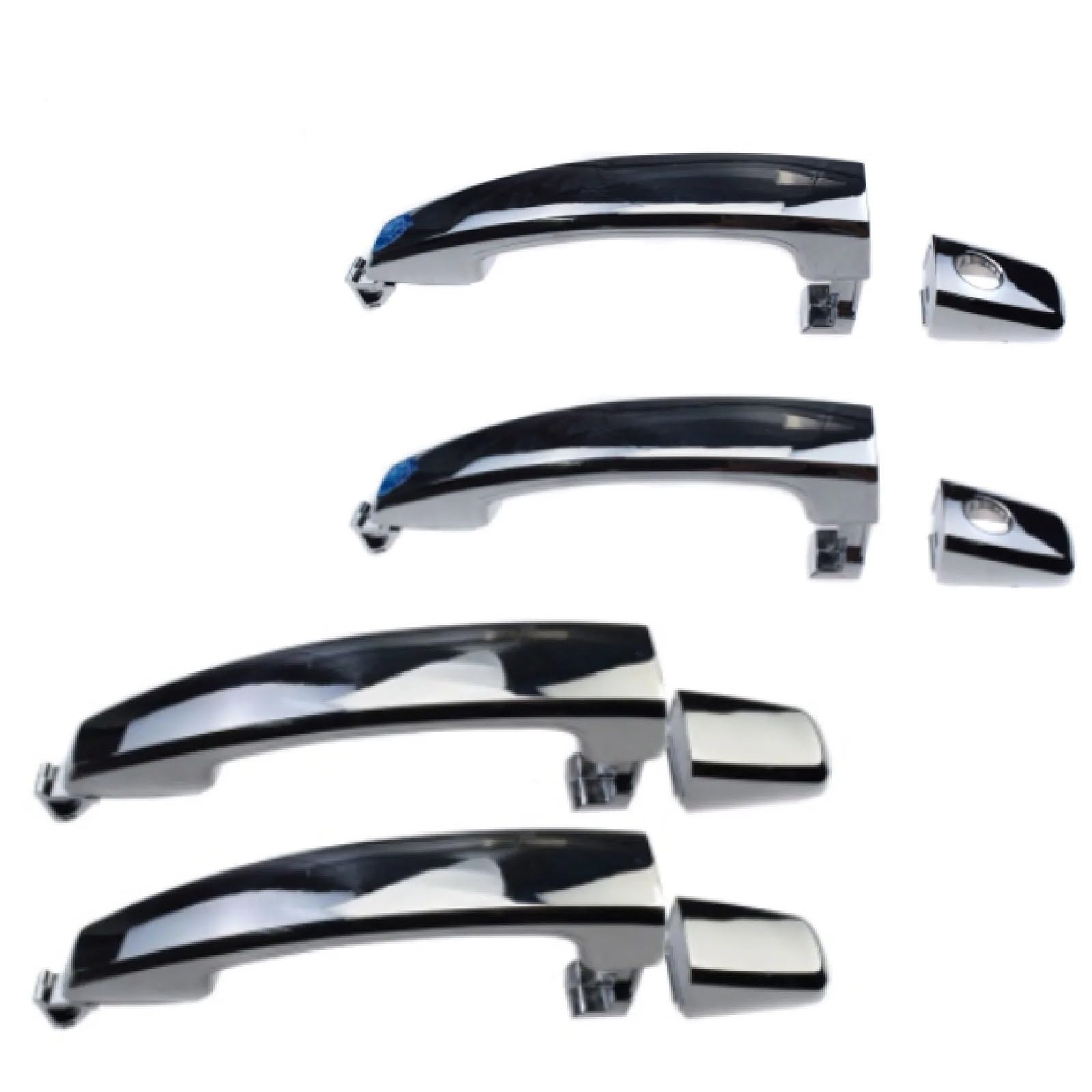 Auto Türgriff Für Chevy Für Chevrolet Für Captiva Für Sport Aveo Saturn Vue Chrom Vorne Hinten Links Rechts Außentürgriff 96468266 96468306(Set B) von Vvhabpm