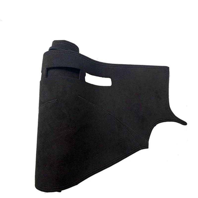 Mittelkonsole Matte Für Crown Für S180 2003 2004 2005 2006 2007 2008 Wildleder Dashmat Dash Matte Abdeckung Dashboard Pad Teppich Auto Styling Zubehör Armaturenbrett Matte(LHD,Full Black_with HUD) von Vvhabpm