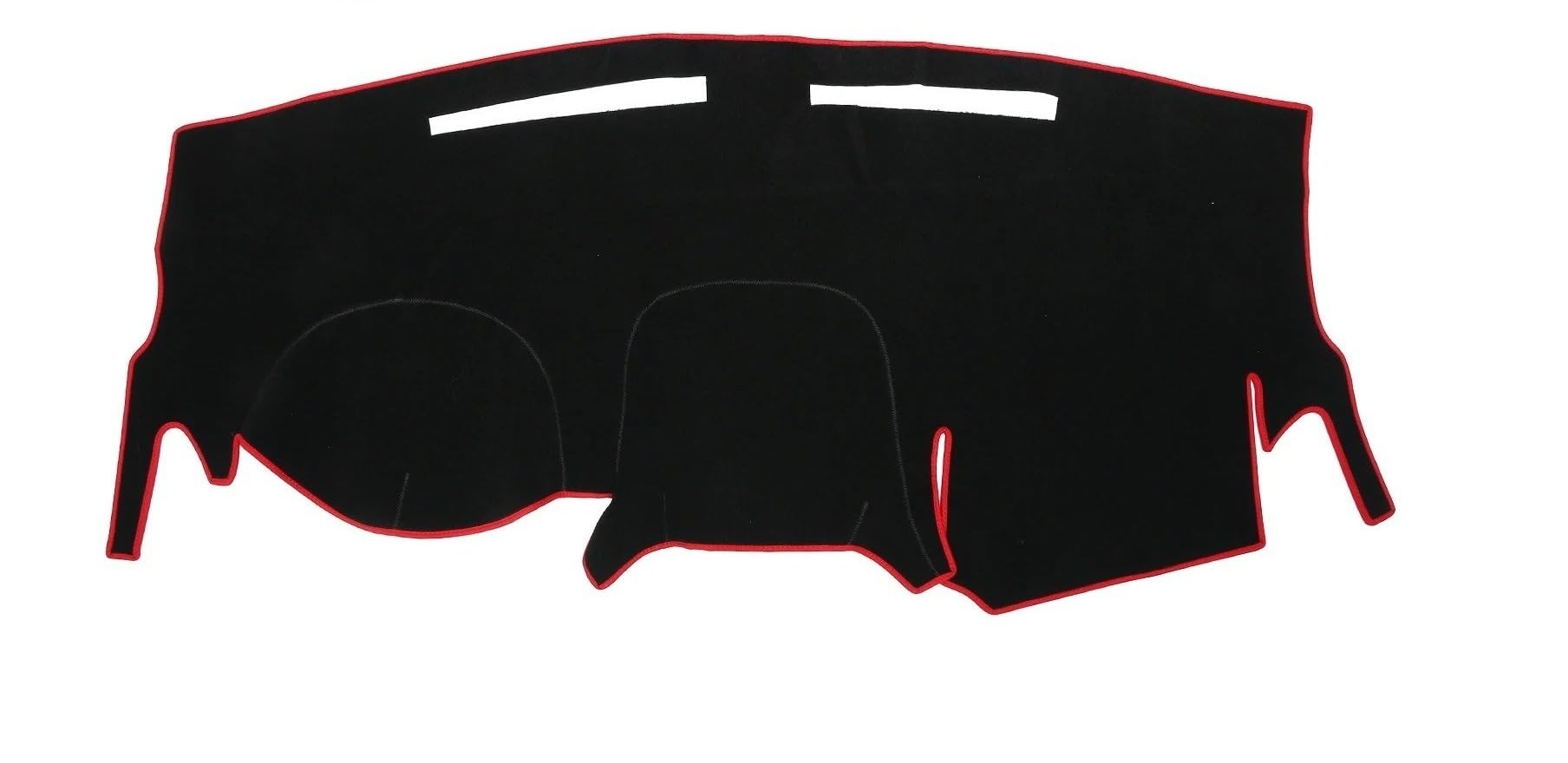Mittelkonsole Matte Für Dodge Für Grand Für Caravan 11-20 Dashboard-Dashboard Abdeckung Matte Schutz Pad Schwarz Armaturenbrett Matte(Black Red) von Vvhabpm
