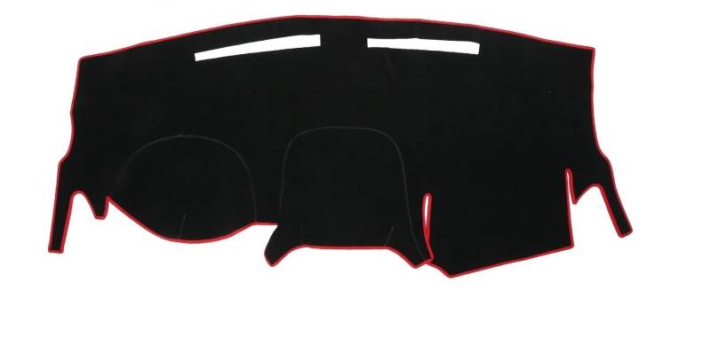 Mittelkonsole Matte Für Dodge Für Grand Für Caravan 11-20 Dashboard-Dashboard Abdeckung Matte Schutz Pad Schwarz Armaturenbrett Matte(Black Red) von Vvhabpm