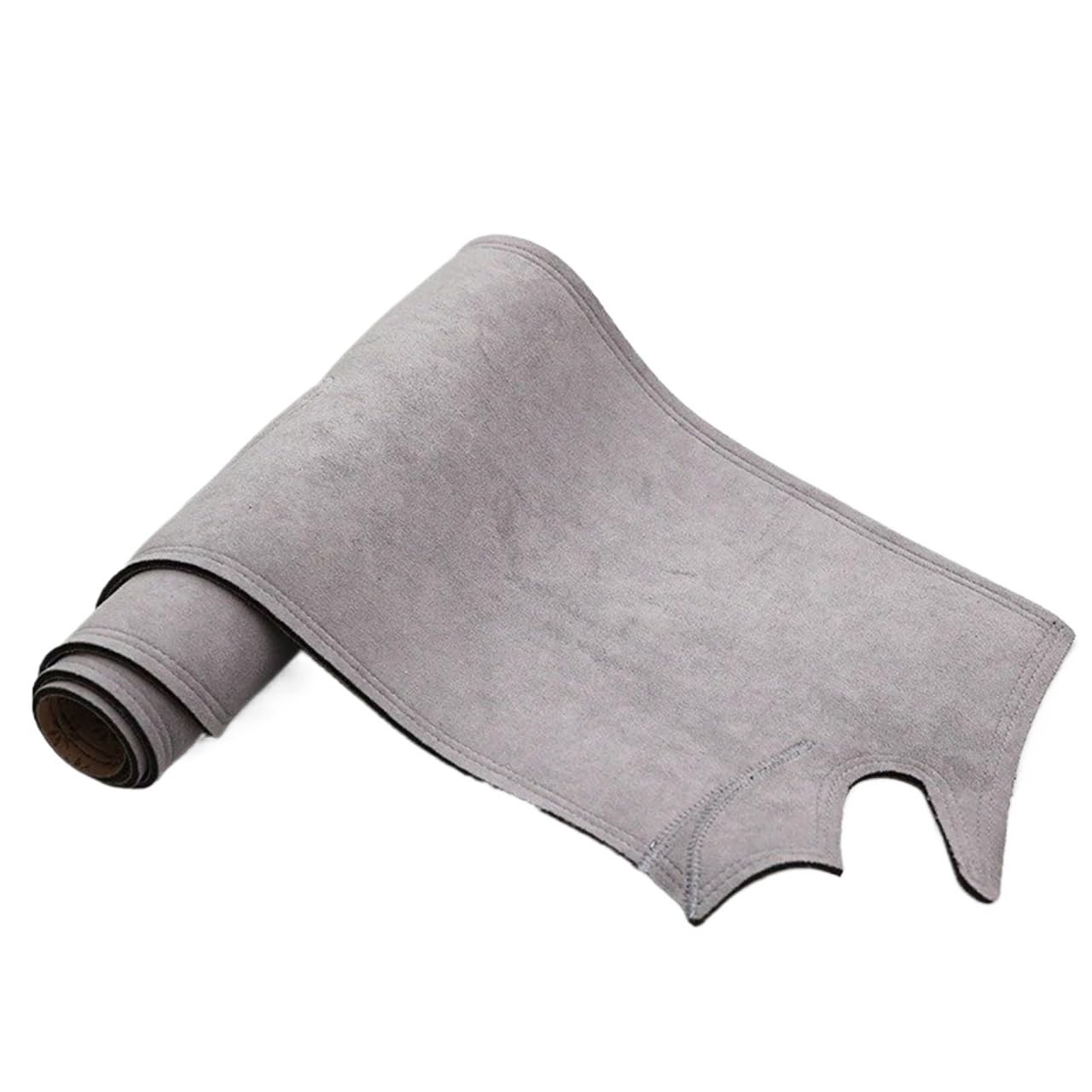Mittelkonsole Matte Für Elgrand Für E51 2000 2001 2002-2010 Wildleder Leder Dashmat Dashboard Abdeckung Pad Dash Matte Anti-Slip Teppich Auto Zubehör Armaturenbrett Matte(Gray RHD) von Vvhabpm