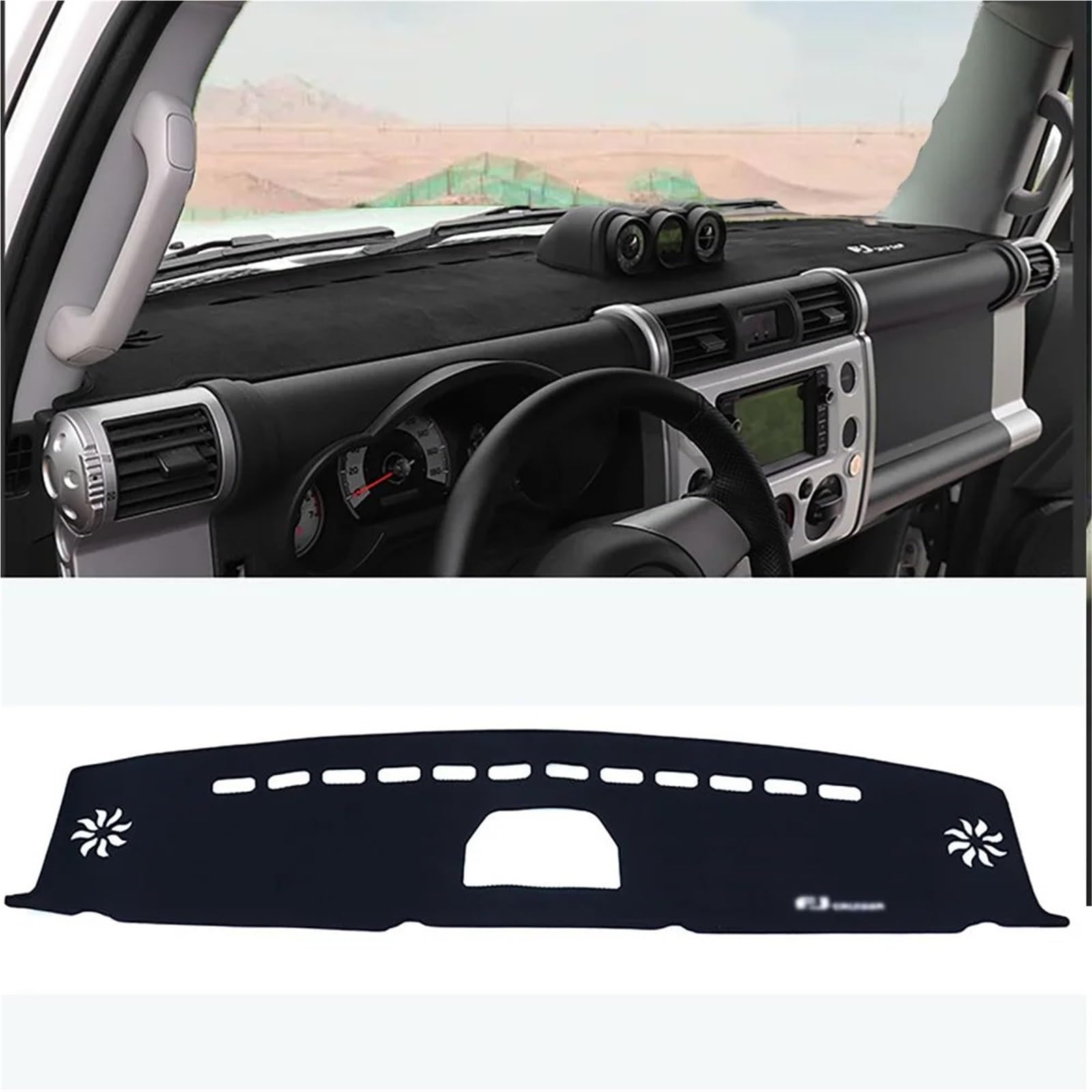 Mittelkonsole Matte Für Fj Für Cruiser 2007-2021 Armaturenbrettabdeckung Rutschfeste Armaturenbrettmatte Armaturenbrettabdeckung Ohne Angebrachtes Uhrenmodell Armaturenbrett Matte(Have a hole,Left Han Mittelkonsole Matte Für Fj Für Cruiser 2007-2021 Armaturenbrettabdeckung Rutschfeste Armaturenbrettmatte Armaturenbrettabdeckung Ohne Angebrachtes Uhrenmodell Armaturenbrett Matte(Have a hole,Left Han von Vvhabpm