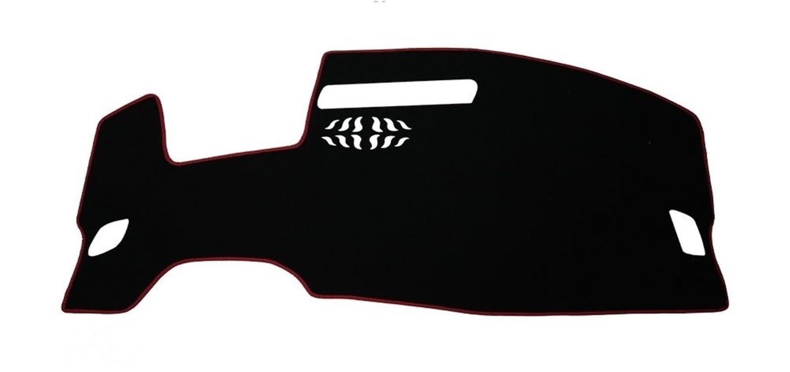 Mittelkonsole Matte Für ID.4 Für CROZZ 2021 2022 2023 2024 Armaturenbrettmatte Sonnenschutz Anti-UV-Teppiche Autozubehör Auto-Armaturenbrett-Abdeckung Armaturenbrett Matte(Red Polyester) von Vvhabpm