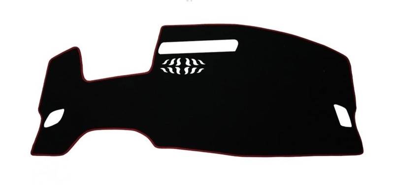 Mittelkonsole Matte Für ID.4 Für CROZZ 2021 2022 2023 2024 Armaturenbrettmatte Sonnenschutz Anti-UV-Teppiche Autozubehör Auto-Armaturenbrett-Abdeckung Armaturenbrett Matte(Red Polyester) von Vvhabpm