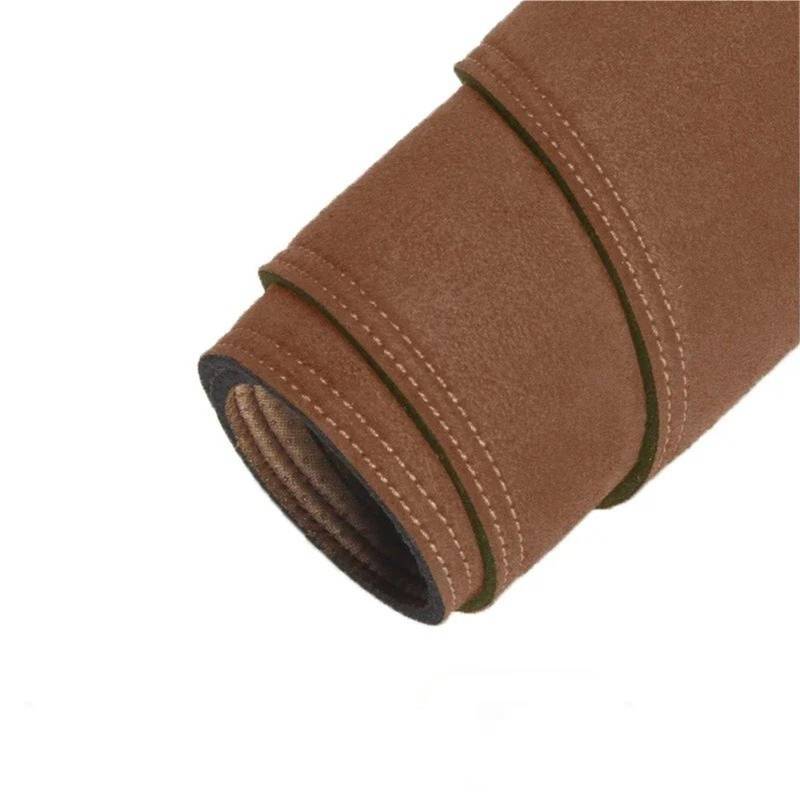 Mittelkonsole Matte Für KIA Für KX Für Cross Für Rio 4 Für X-Line 2017-2021 Auto-Dashmat Aus Wildleder Armaturenbrett Matte(Left Hand Drive,Full Coffee) von Vvhabpm