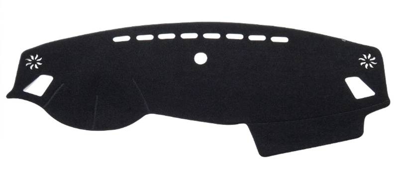 Mittelkonsole Matte Für KIA Für Optima K5 JF 2016 2017 2018 2019 Auto Dashboard Matte Sonnenschirm Schutz Teppich Dash Mat Dashmat Armaturenbrett Matte(LHD Black) von Vvhabpm